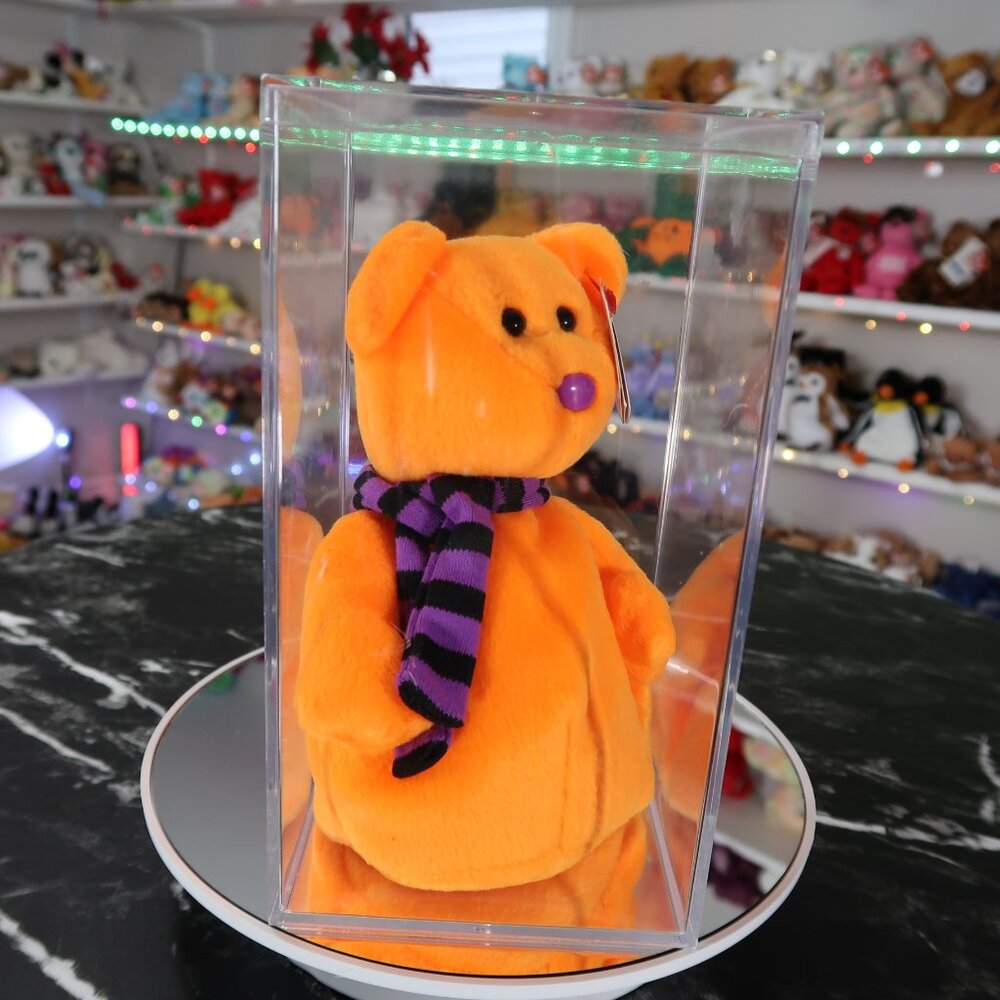 TY Beanie Baby - Shivers the Halloween Ghost Bear | MWMT Mint Tagsโ | Retired